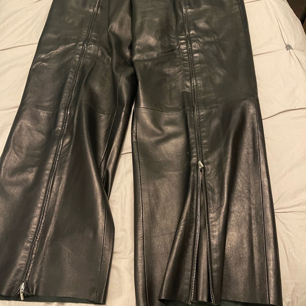 Versace Leather Pants